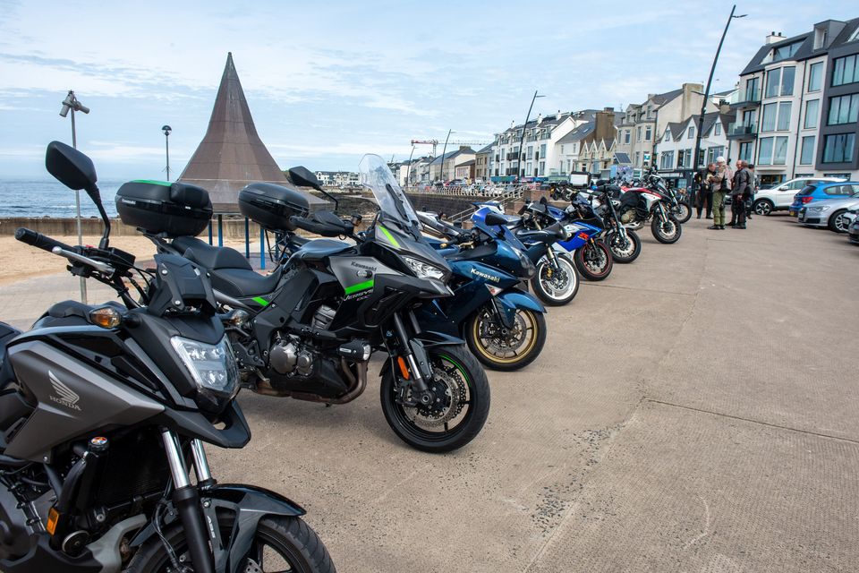 Portstewart Promenade where motorcycles will out number cars this week end at the NW200. Picture Martin McKeown.