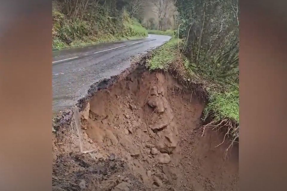 Ballycastle Ballyshesk Road closed after partial collapse