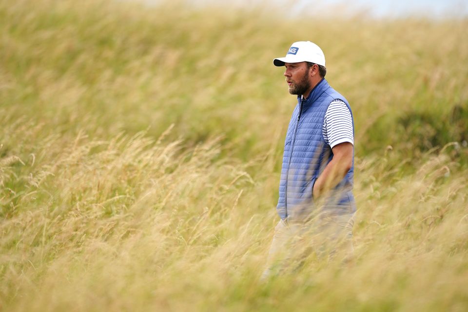 England’s Daniel Brown after putting on the fourth during day two of The Open at Royal Troon (Zac Goodwin/PA)