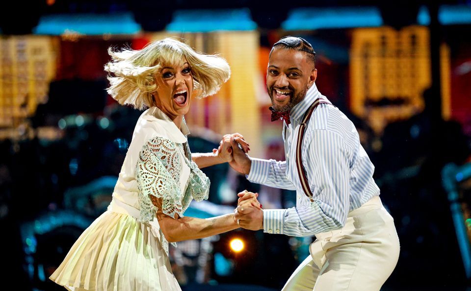 Lauren Oakley and JB Gill won the dance-a-thon (Guy Levy/BBC/PA)