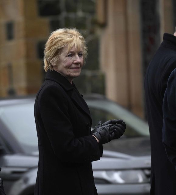 Lady Sylvia Hermon attends the funeral of veteran journalist and former UTV political editor Ken Reid (Mark Marlow/PA)