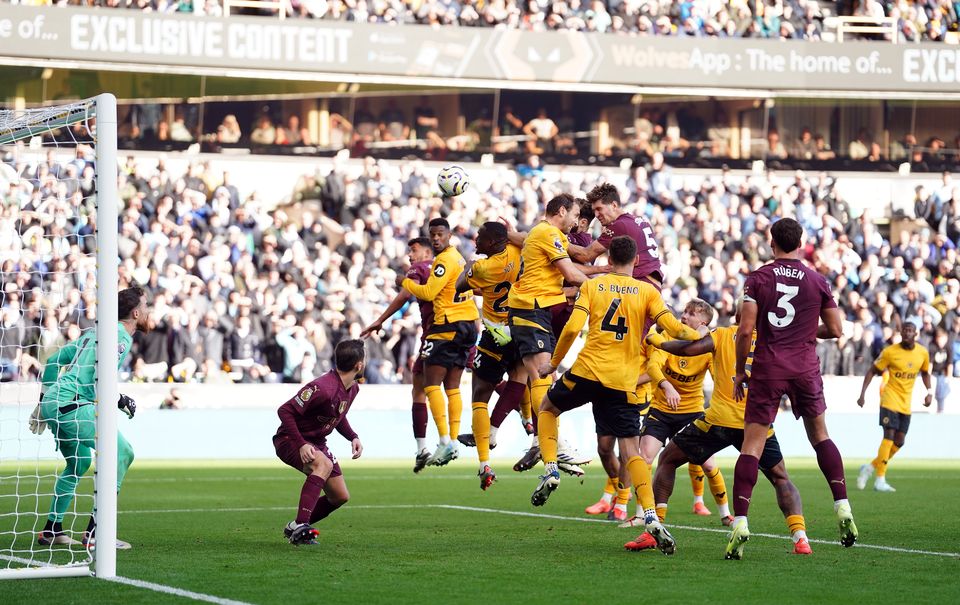 John Stones secured the win for City at the death (David Davies/PA)