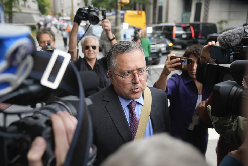 Sean Combs’ lawyer, Marc Agnifilo, arrives at Manhattan federal court (AP Photo/Seth Wenig)