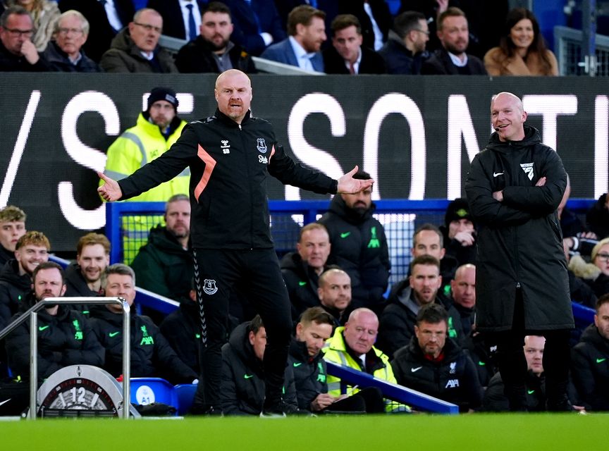 Everton manager Sean Dyche (left) (Peter Byrne/PA)