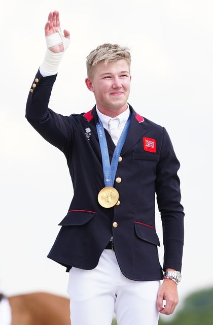 Harry Charles won gold alongside Scott Brash and Ben Maher (David Davies/PA)