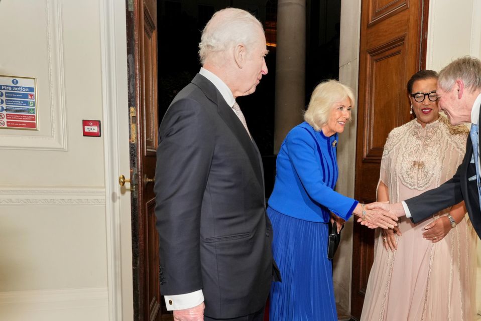 Charles and Camilla were guests of the Commonwealth Secretary-General, Baroness Scotland, at the annual Commonwealth Day Reception (Alistair Grant/PA)