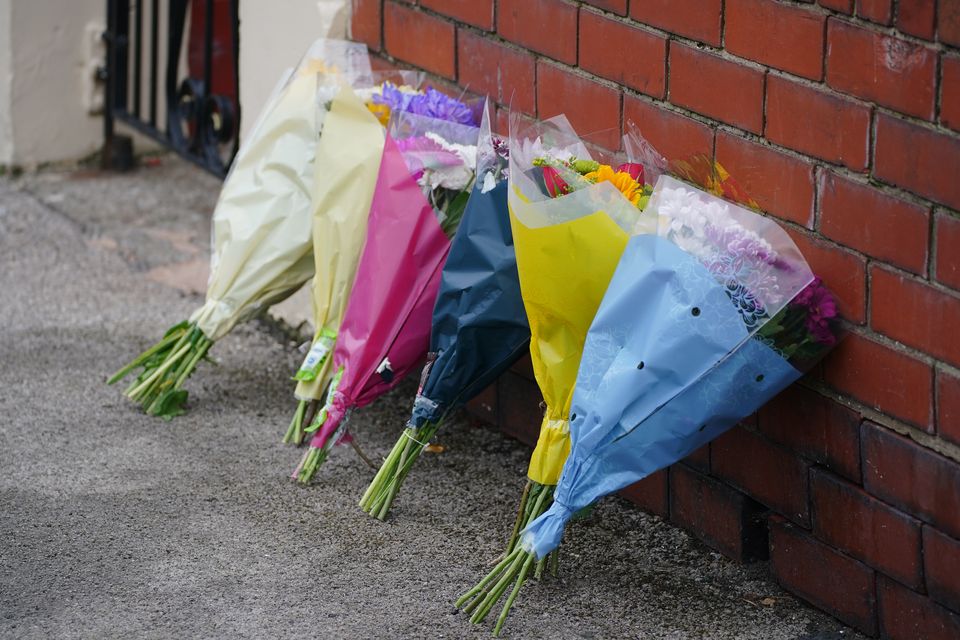 Tributes have been left nearby and a GoFundMe has been launched to raise funds for funeral costs (Peter Byrne/PA)