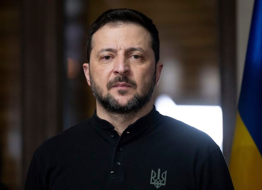 Ukrainian President Volodymyr Zelensky said his country would not accept any outcome from the talks since Kyiv did not take part (Sven Hoppe/DPA via AP, Pool)