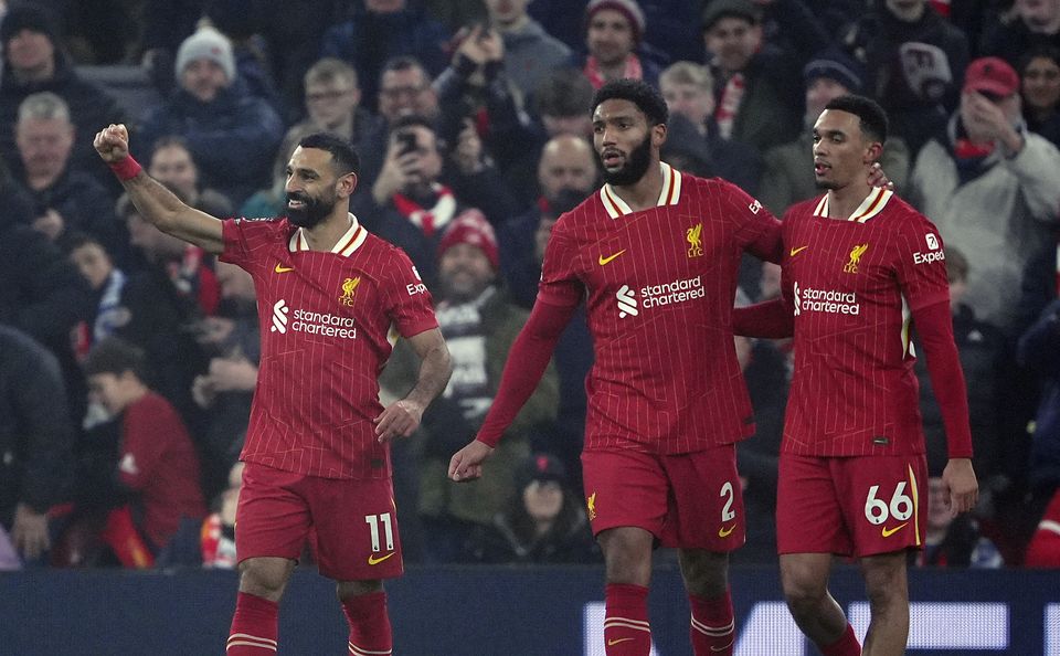 Liverpool came from behind to beat Leicester 3-1 on Boxing Day (Peter Byrne/PA)