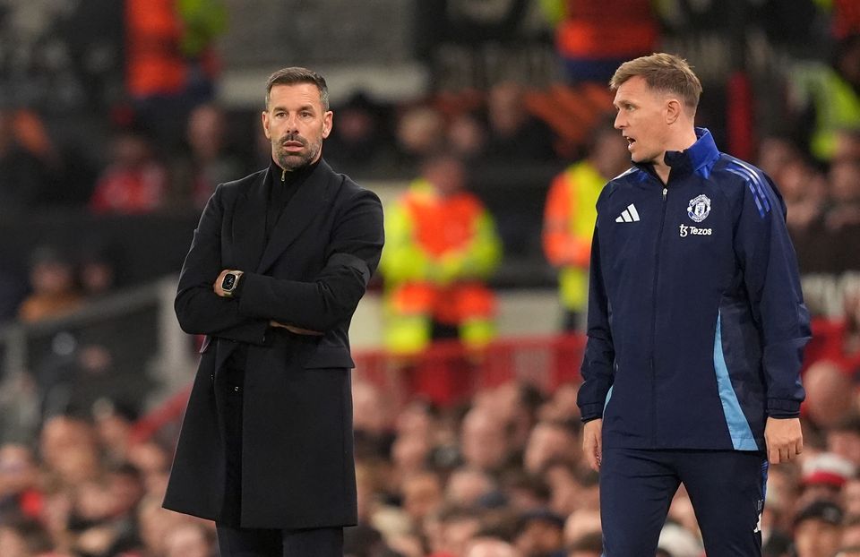 Ruud van Nistelrooy, left, was overseeing the third of his four games in charge (Martin Rickett/PA)