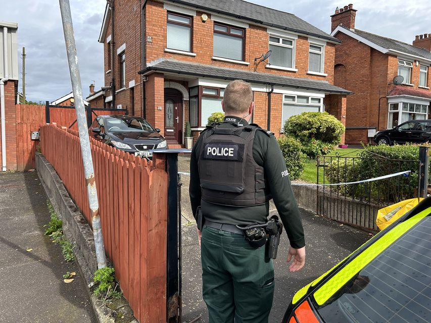 Police at the scene in east Belfast last weekend. Picture: Pacemaker