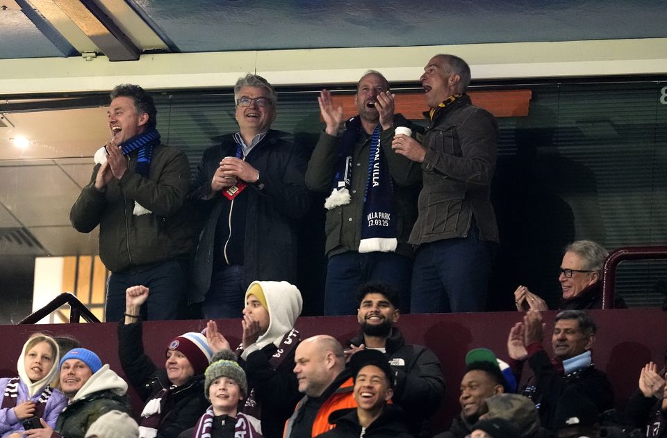 William and friends celebrate (Nick Potts/PA)