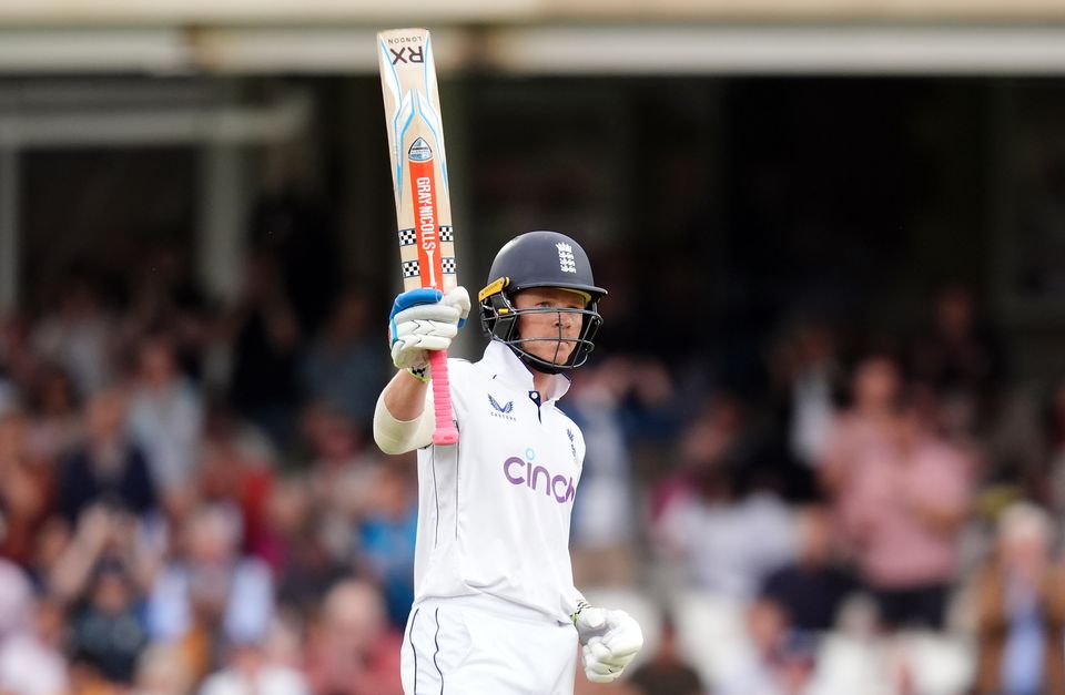 Stand-in captain Ollie Pope made 154 off 156 balls (John Walton/PA)