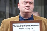 thumbnail: Kevin Campbell, whose uncle Michael Hayes was shot dead by soldiers, also took part in the protest against the Legacy Act. Pic by Stephen Davison/Pacemaker.
