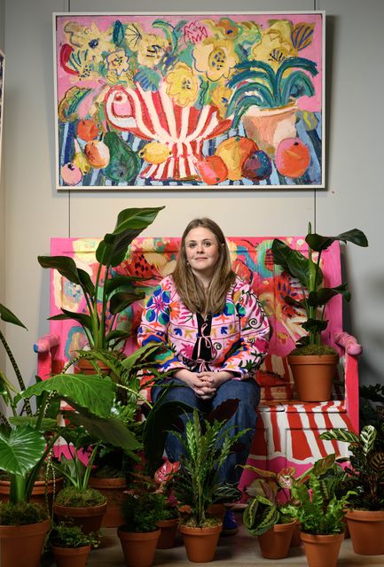 Emily Powell at the preview for her exhibition (Doug Peters/PA)