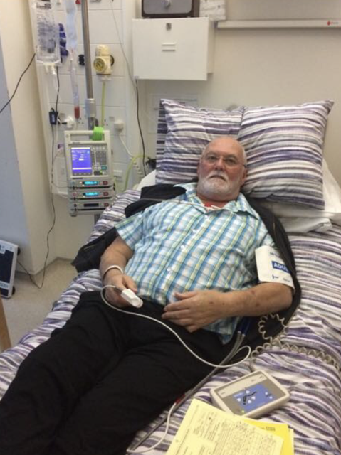 Frank Goodman was told that without a stem cell transplant he would die within six months (handout/NHSBT/PA)