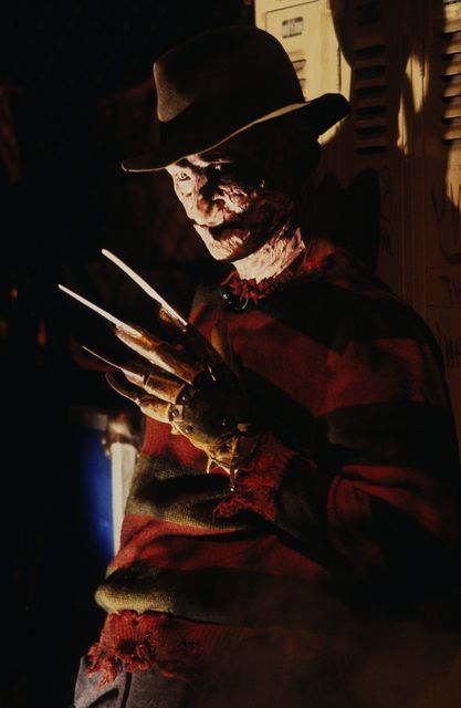 American actor Robert Englund poses, in character as Freddy Krueger c1986