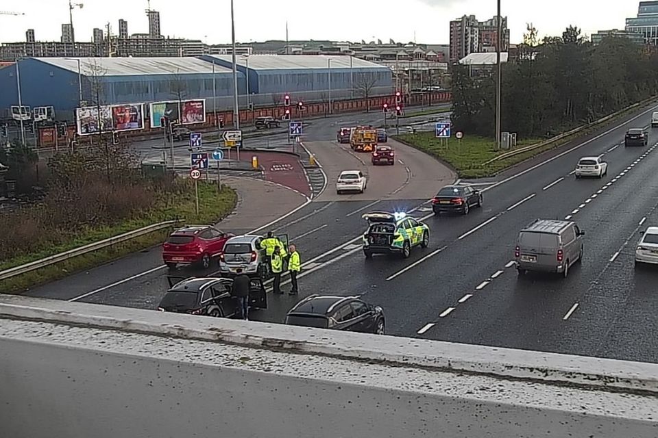 Delays are expected on the M2 southbound following a crash. Credit: Trafficwatch