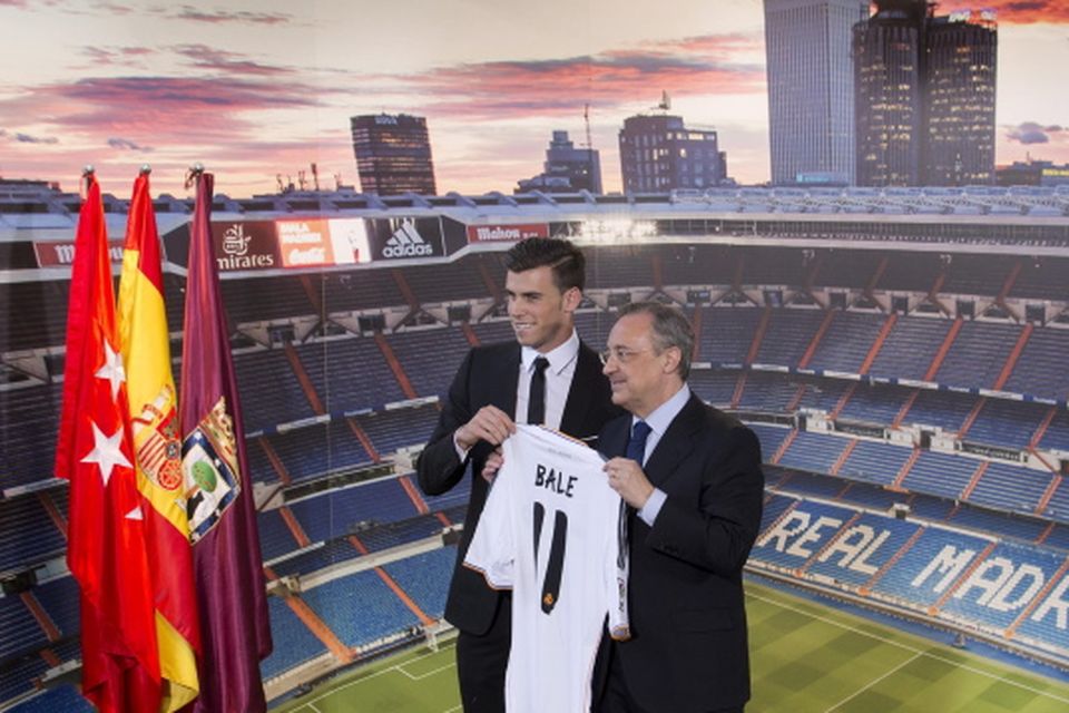 Official presentation of the player Gareth Bale at Real Madrid