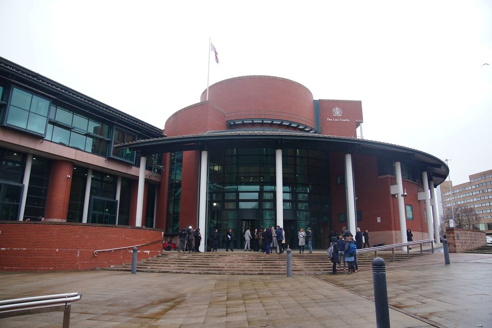 The trial is being held at Preston Crown Court (Peter Byrne/PA)