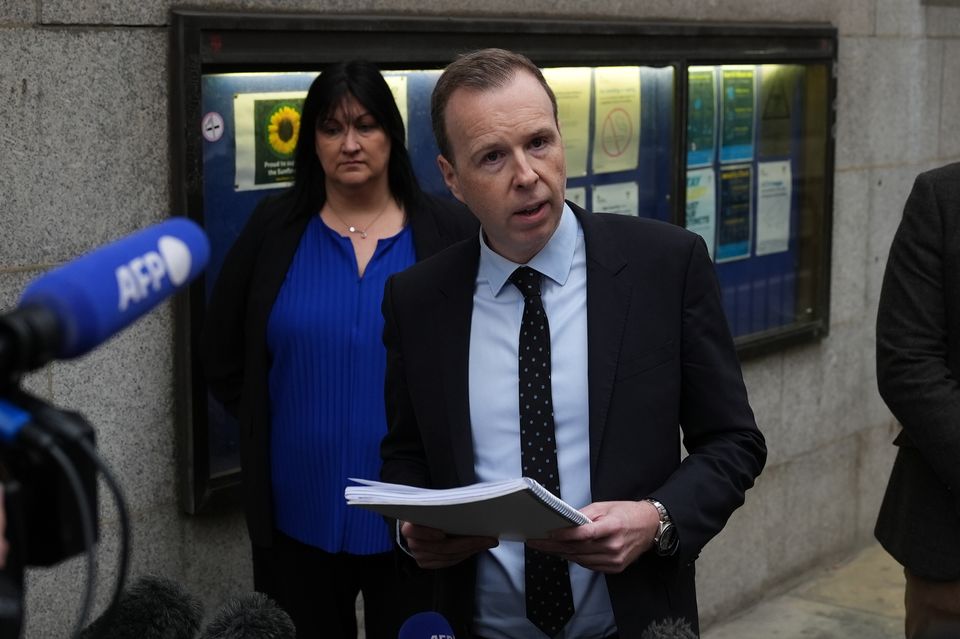 Detective Chief Inspector Craig Emmerson spoke to reporters outside the court after the verdicts (Jordan Pettitt/PA)