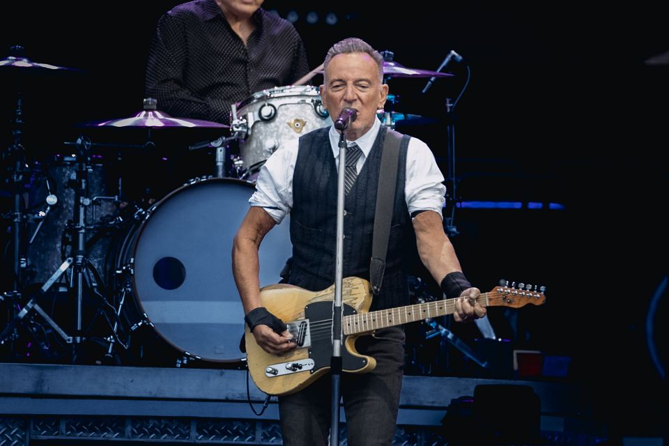 Bruce Springsteen and the E Street Band perform on Boucher Road, Belfast