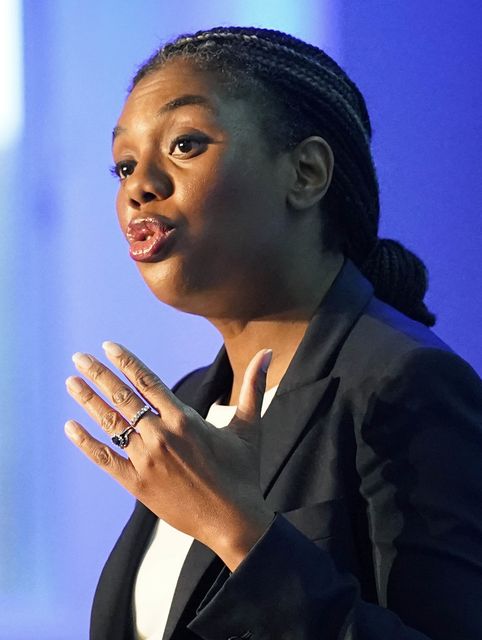 Kemi Badenoch said the accusations would not stop her or her campaign (Stefan Rousseau/PA)