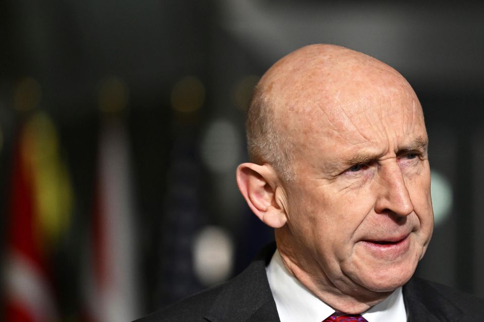 Defence Secretary John Healey said Russia ‘remains a threat well beyond Ukraine’ (Harry Nakos/AP)