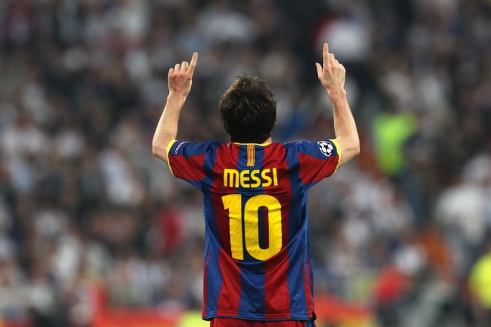 Football Myths Messi 10 Barcelona 2010/11 Home Jersey Medium