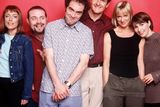 thumbnail: James Nesbitt with the other cast members (from left) Fay Ripley, John Thomson, Robert Bathurst, Hermione Norris and Helen Baxendale