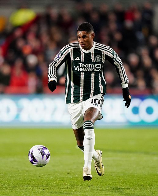 Marcus Rashford in action for Manchester United (Zac Goodwin/PA)