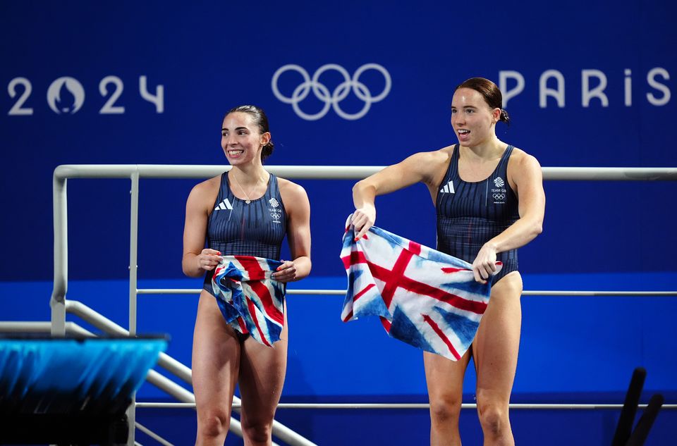 Great Britain’s Yasmin Harper and Scarlett Mew Jensen (Mike Egerton/PA)