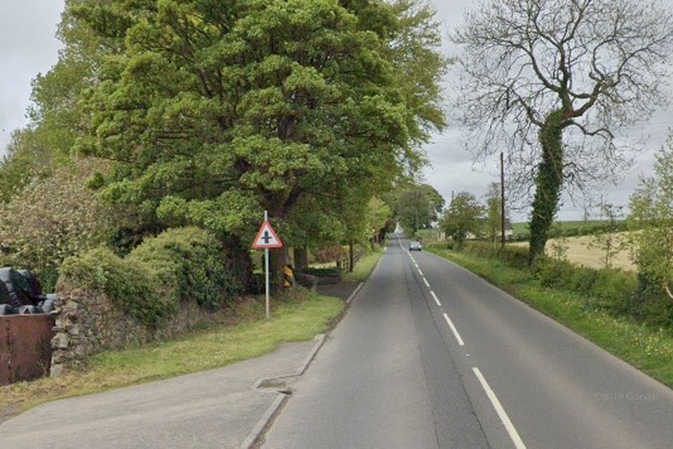 The pedestrian was hit by a car on Glenavy Road. Credit: Google maps