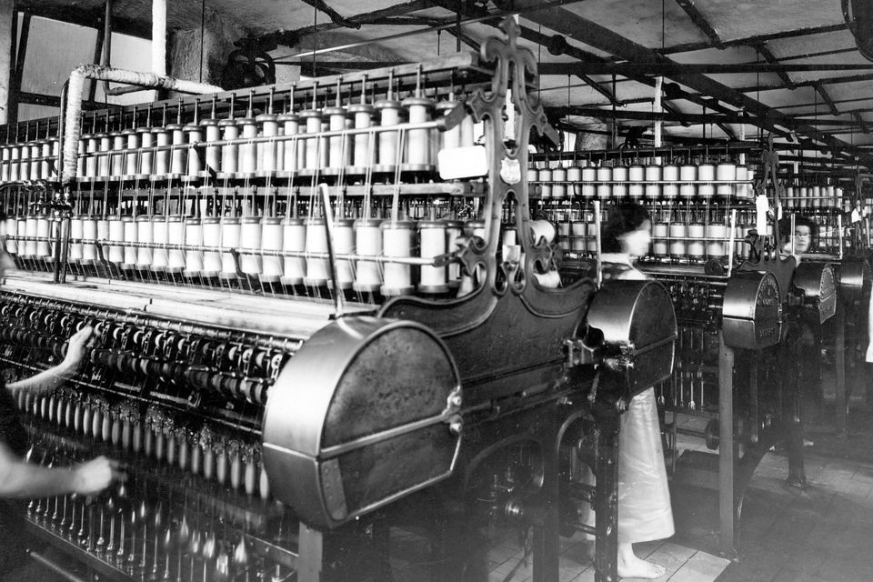 Linen Industry:Wet Spinning, York Street Mill.