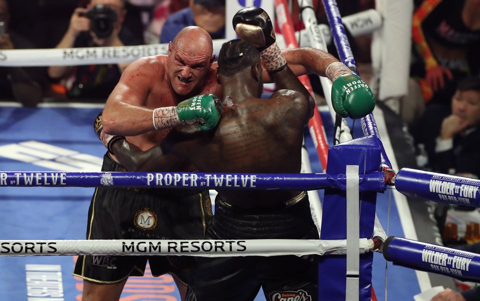 Wilder (right) was once again no match for Fury (Bradley Collyer/PA)