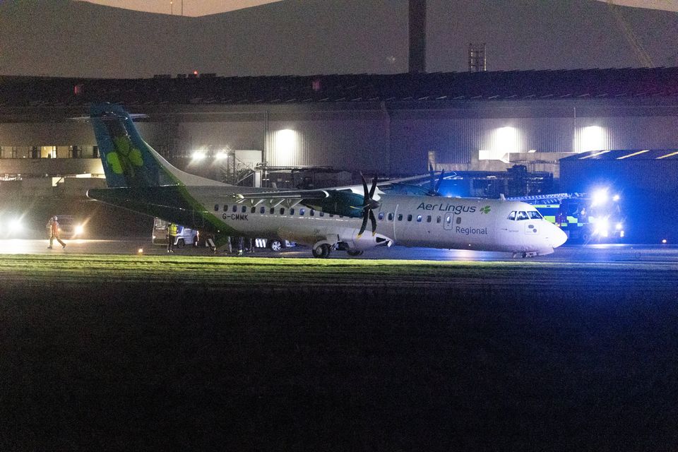 Incident involving plane at Belfast City Airport the 22nd December 2024 (Photo by Luke Jervis / Belfast Telegraph)