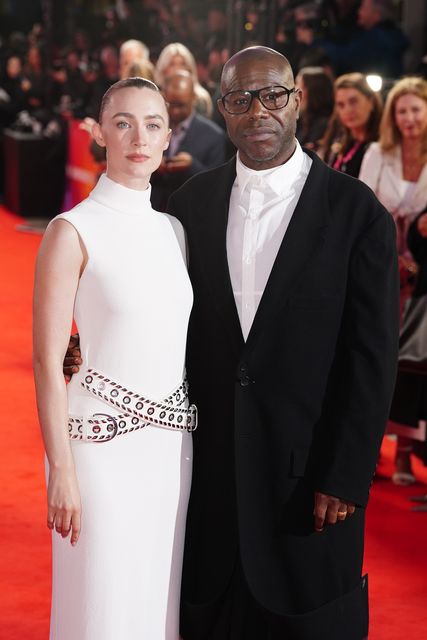 Saoirse Ronan and Sir Steve McQueen (Ian West/PA)