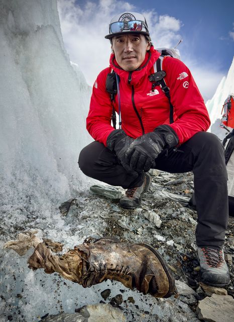 National Geographic Explorer Jimmy Chin described discovering the remains as a ‘monumental and emotional moment’ (Jimmy Chin/National Geographic/PA)