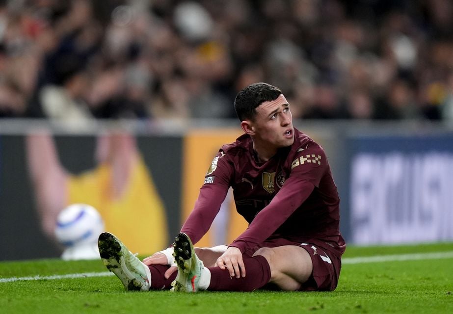 Phil Foden accepts City’s season has been poor by their standards (Bradley Collyer/PA)