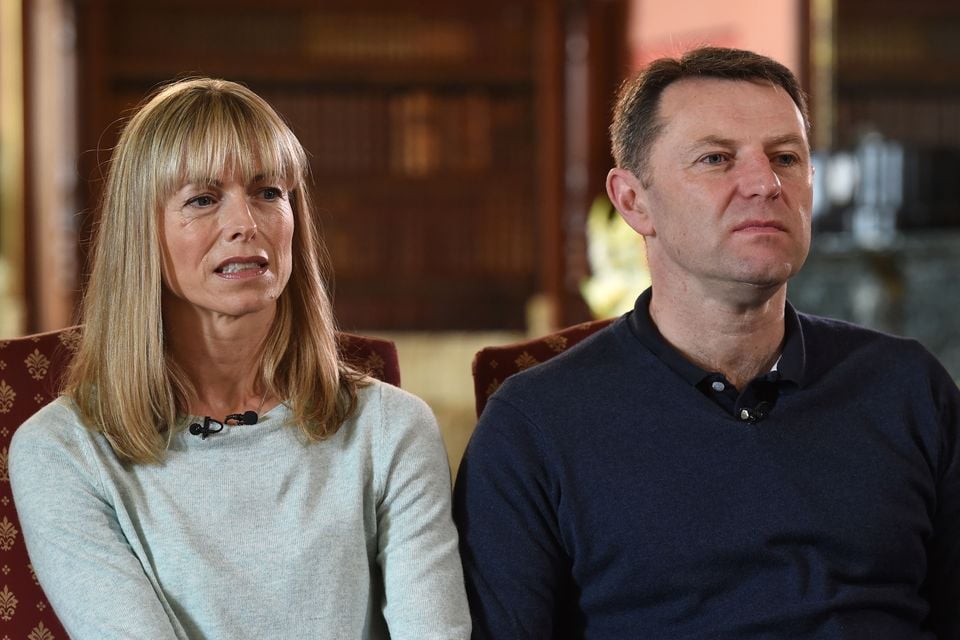 Kate and Gerry McCann (Joe Giddens/PA)