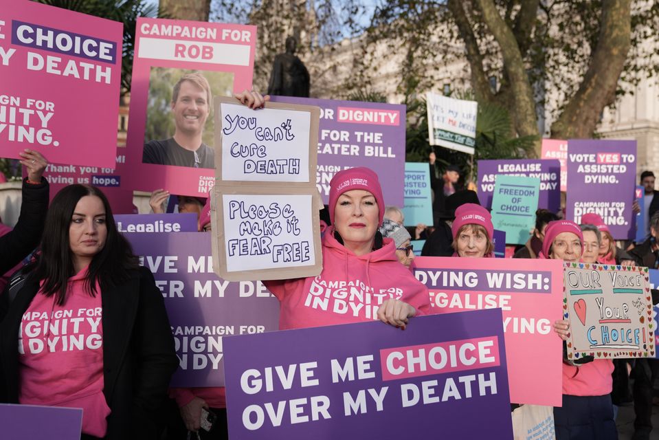 The assisted dying bill passed its first hurdle in Parliament (Stefan Rousseau/PA)