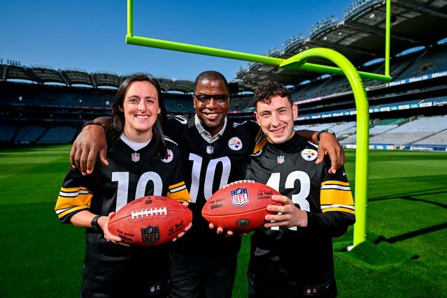 NFL former quarterback visits Belfast and Newry as Pittsburgh