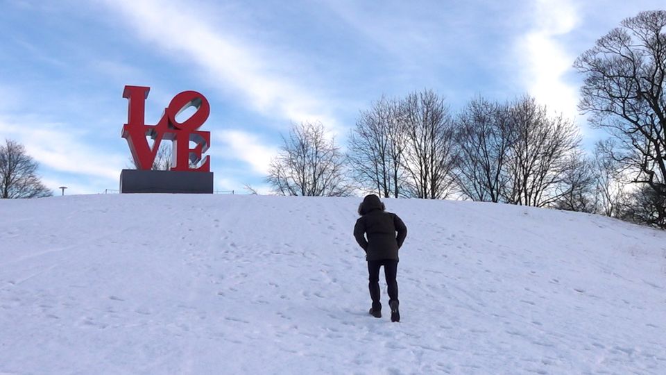 Sculptures in the snow at Yorkshire Sculpture Park in Wakefield, West Yorkshire (Richard McCarthy/PA)