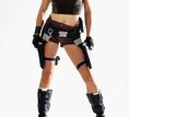 thumbnail: Former gymnast Alison Carroll, 23, is presented as the new face of computer game character Lara Croft at Pineapple Studios in London, England. The new Tomb Raider game 'Underworld' comes out on November 21, 2008.