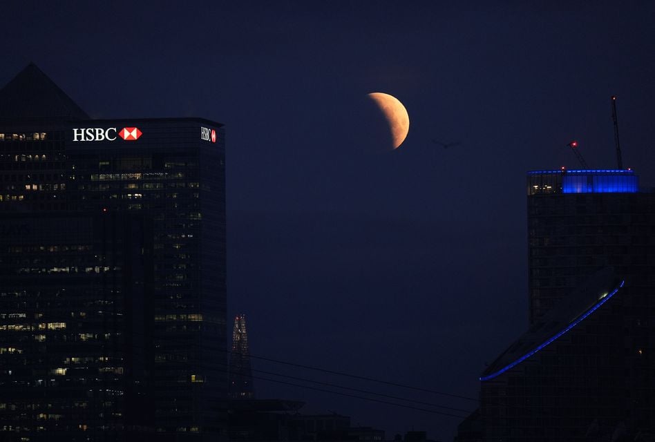 The full moon passed into Earth’s shadow this morning (Yui Mok/PA)