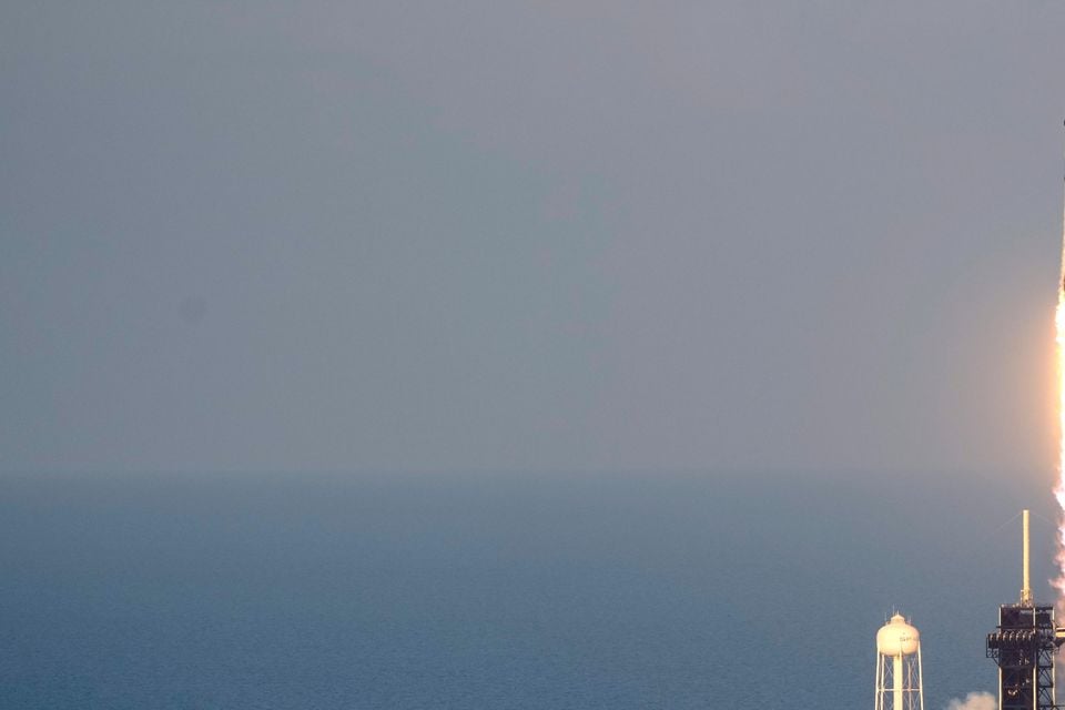 The rocket lifts off on a mission to the International Space Station (John Raoux/AP)