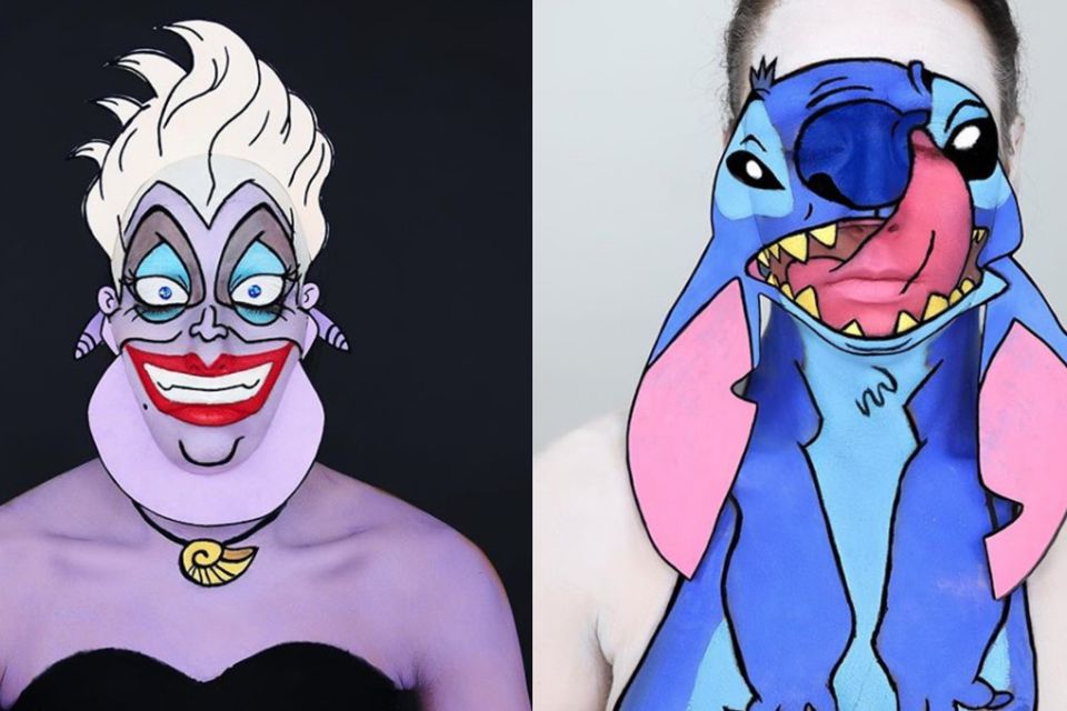 This make-up artist transforms into beloved cartoon characters with face  paint