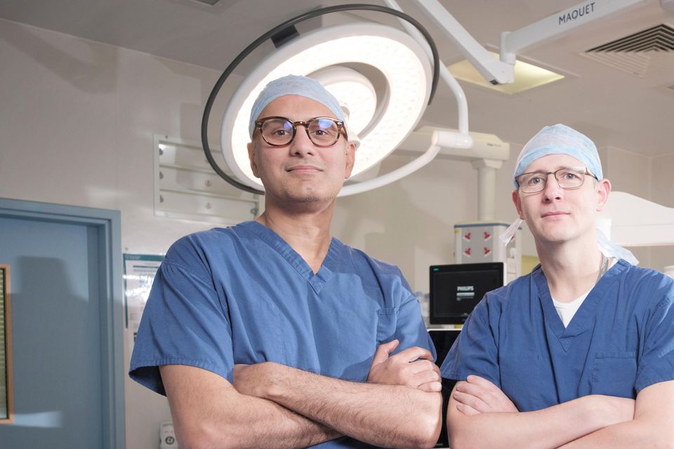 Aadil Khan and Kieran Power from The Royal Marsden said they are ‘excited’ by the potential of the surgical tool (Dom Tyler)