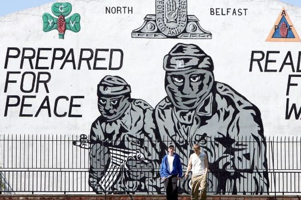 Ulster Volunteer Force (UVF) wall mural in north Belfast.  2007