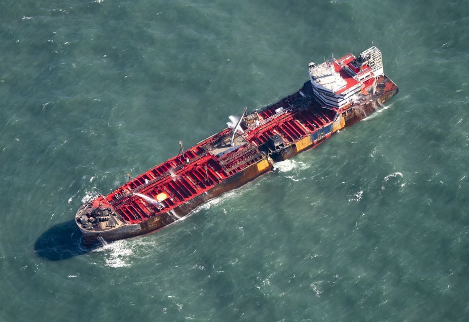 Fires on board the Stena Immaculate oil tanker appeared to have been extinguished on Tuesday (Danny Lawson/PA)